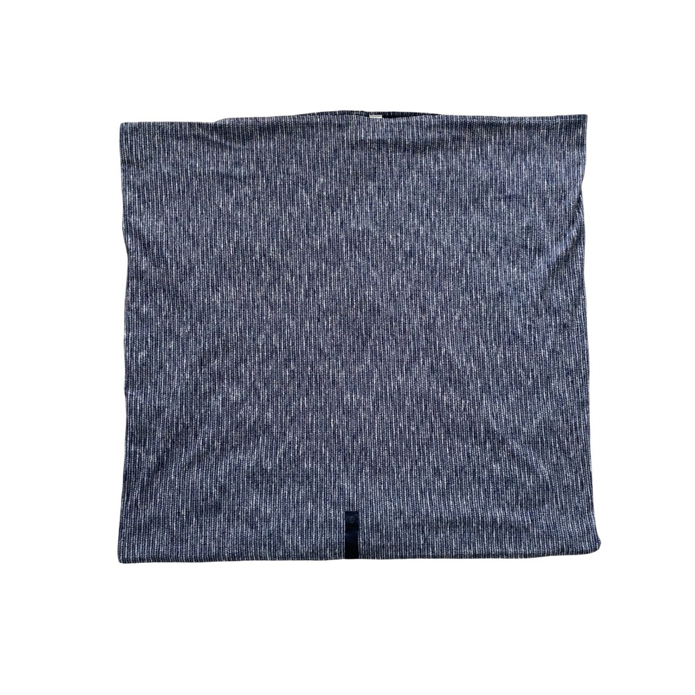 Lululemon Vinyasa Scarf Rulu Coco Pique True Navy Heathered Women OS Wrap Button